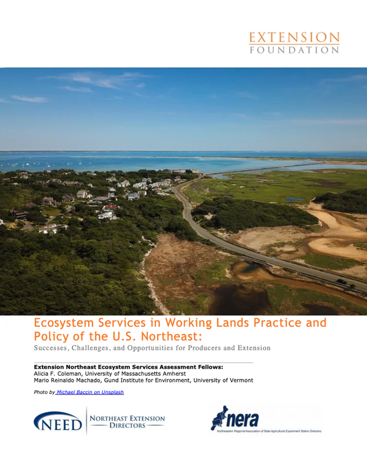 Ecosystem Services in Working Lands Practice and Policy in the Northeast